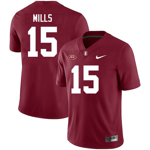 Davis Mills Stanford Jersey,Stanford Cardinal #15 Davis Mills Football Jersey Stitched-Cardinal